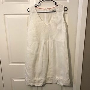 BODEN White Linen Dress 8